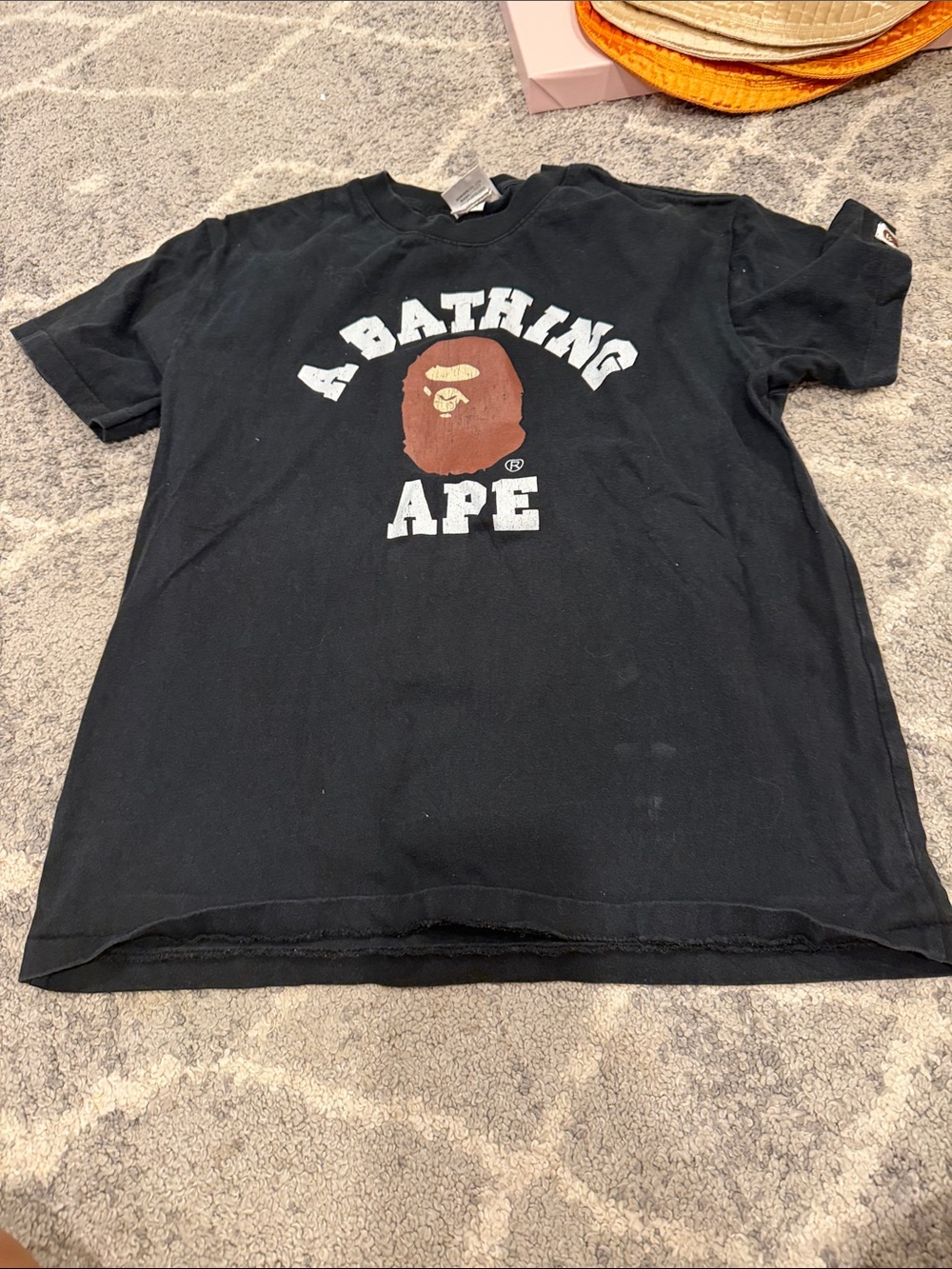 A Bathing Ape Black Graphic Logo Short Sleeve Tee